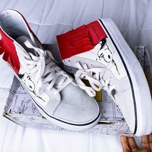 Vans X Peanuts Sk8 Hi Snoopy Shoes